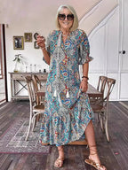 Leontine | Boho Print Maxi Dress
