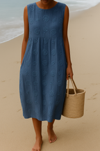 Annika | Effortless Sleeveless Midi Dress