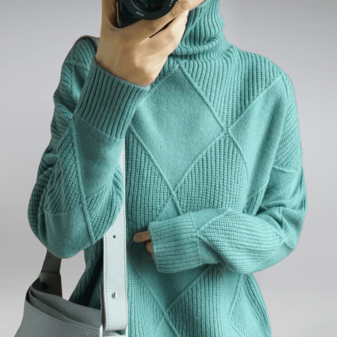 Women’s Soft Turtleneck Knit Sweater