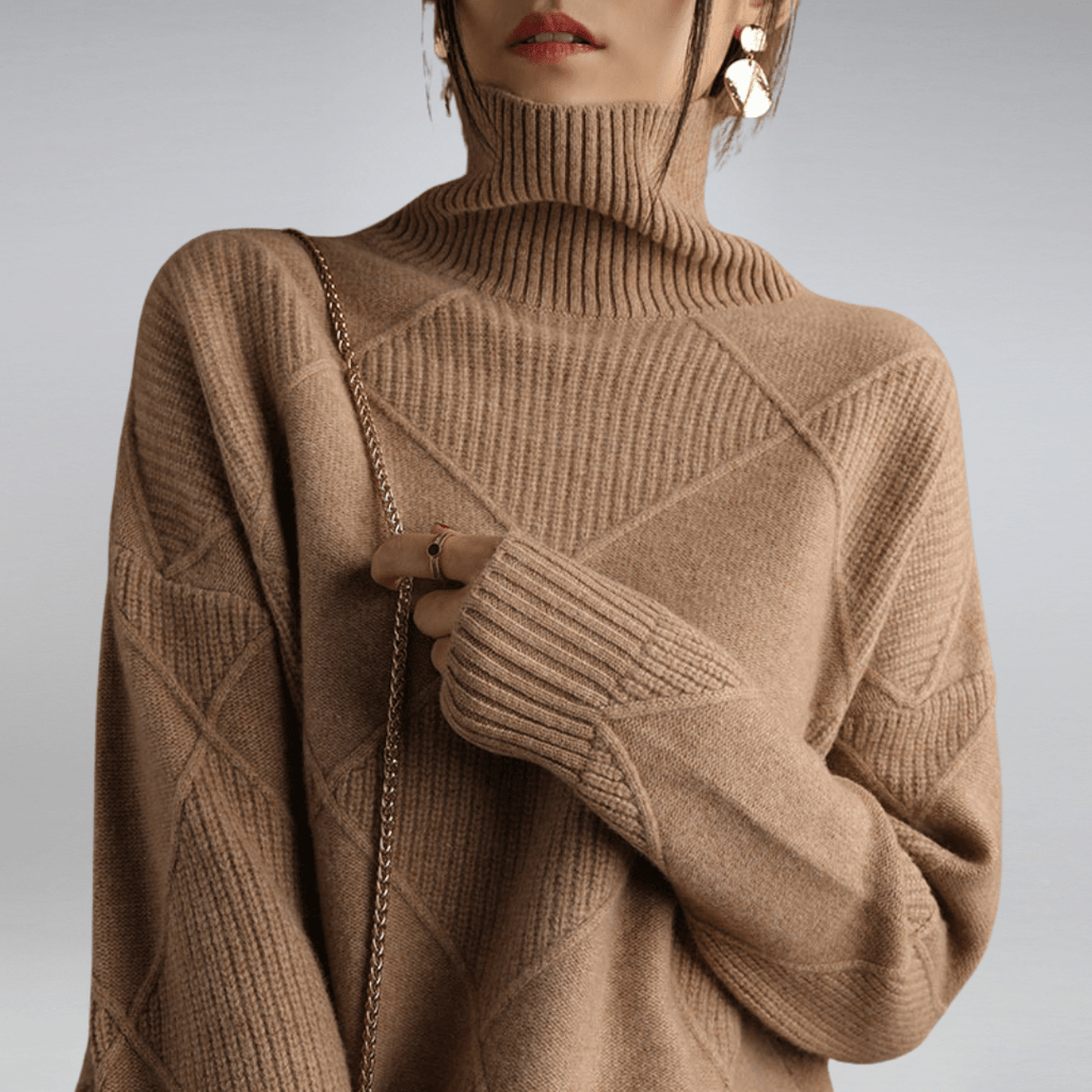 Women’s Soft Turtleneck Knit Sweater