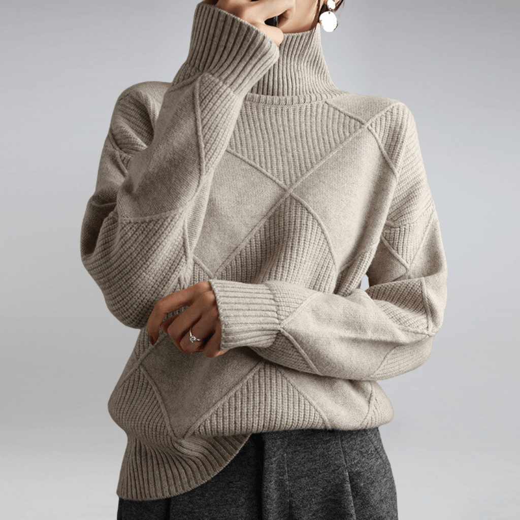 Women’s Soft Turtleneck Knit Sweater