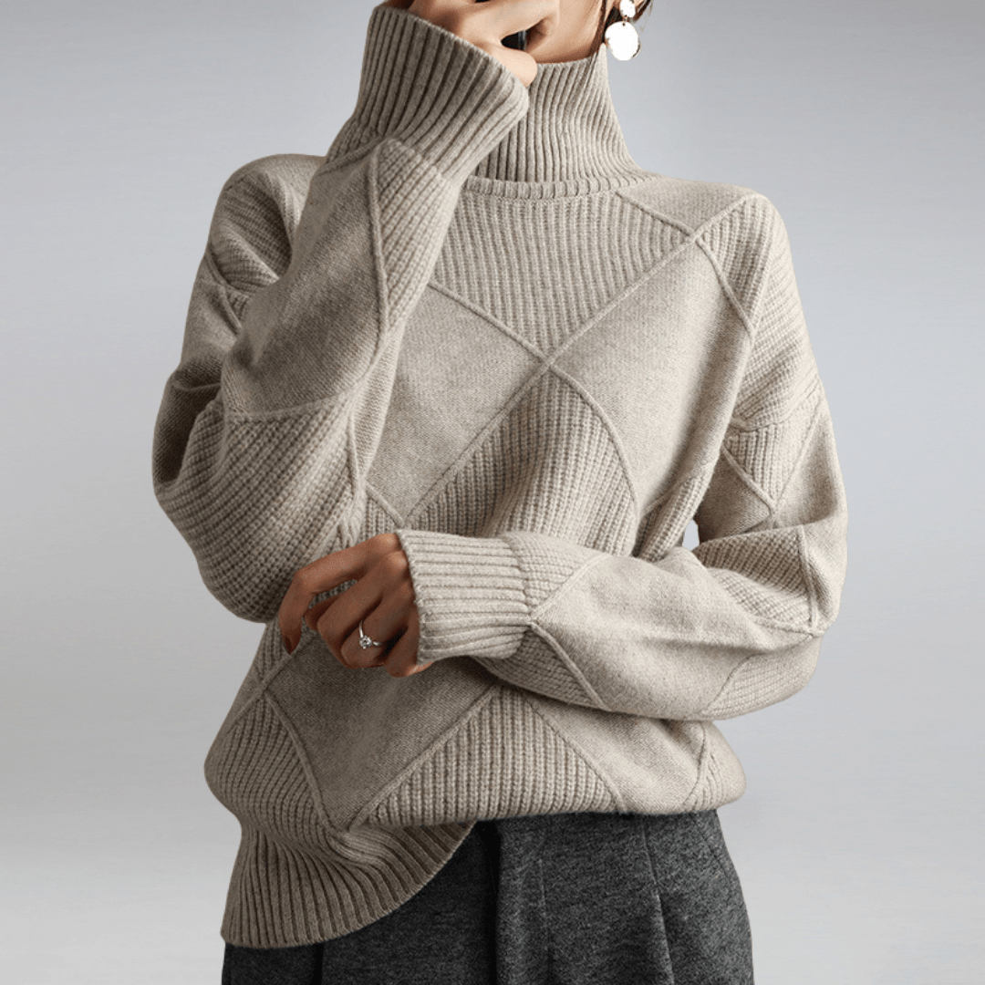 Women’s Soft Turtleneck Knit Sweater