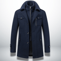 Men’s Double Layer Wool Blend Overcoat
