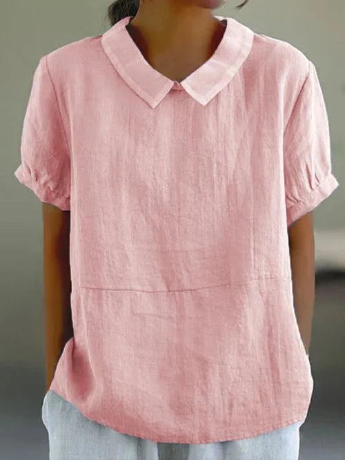 Elira | Polished Relaxed Collar Blouse