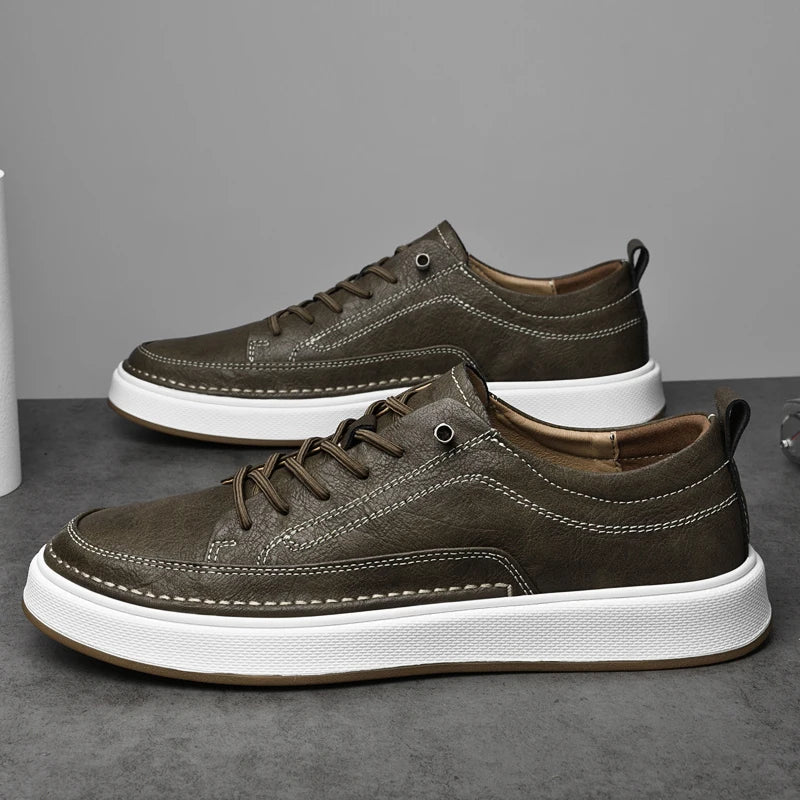 Men’s Faux Leather Sneakers