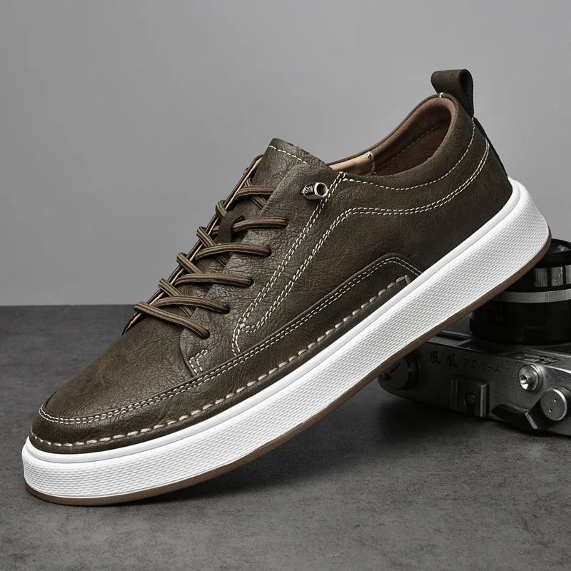 Men’s Faux Leather Sneakers