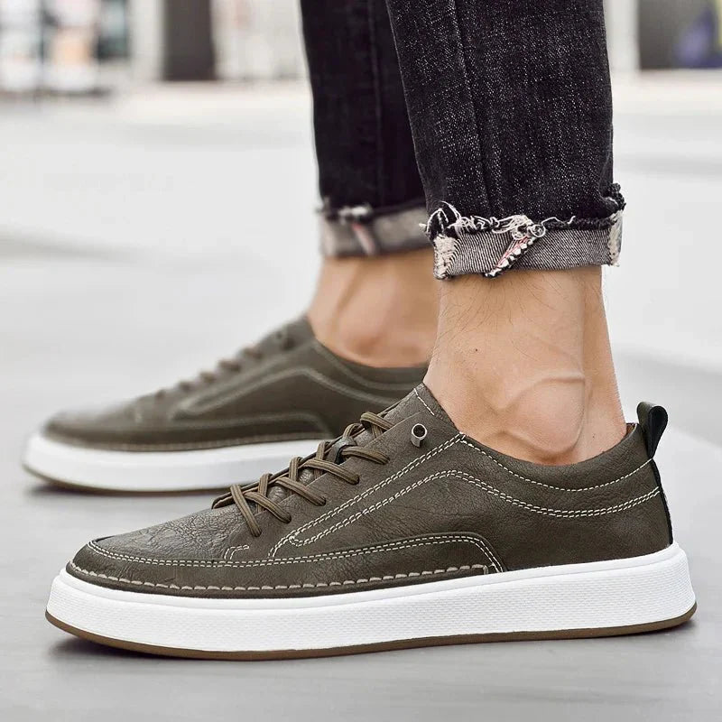 Men’s Faux Leather Sneakers