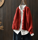 Caroline - Cardigan with Classic Button-Up Design