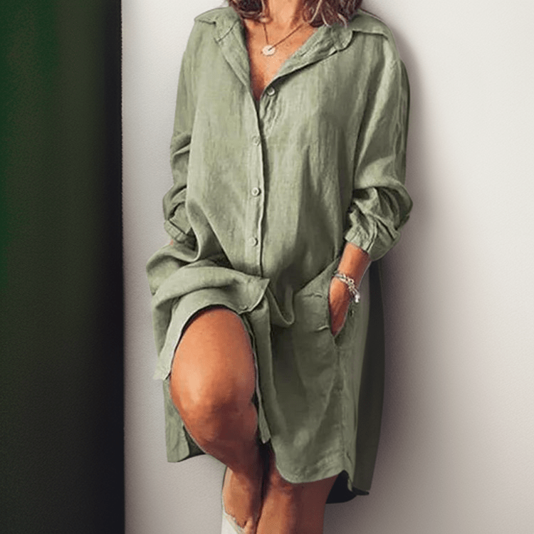 Nola | Casual Shirt Dress