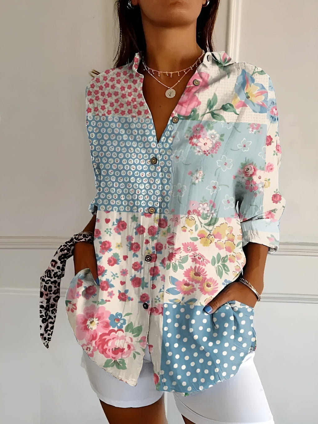 Emma | Elegance Button-Up Shirt