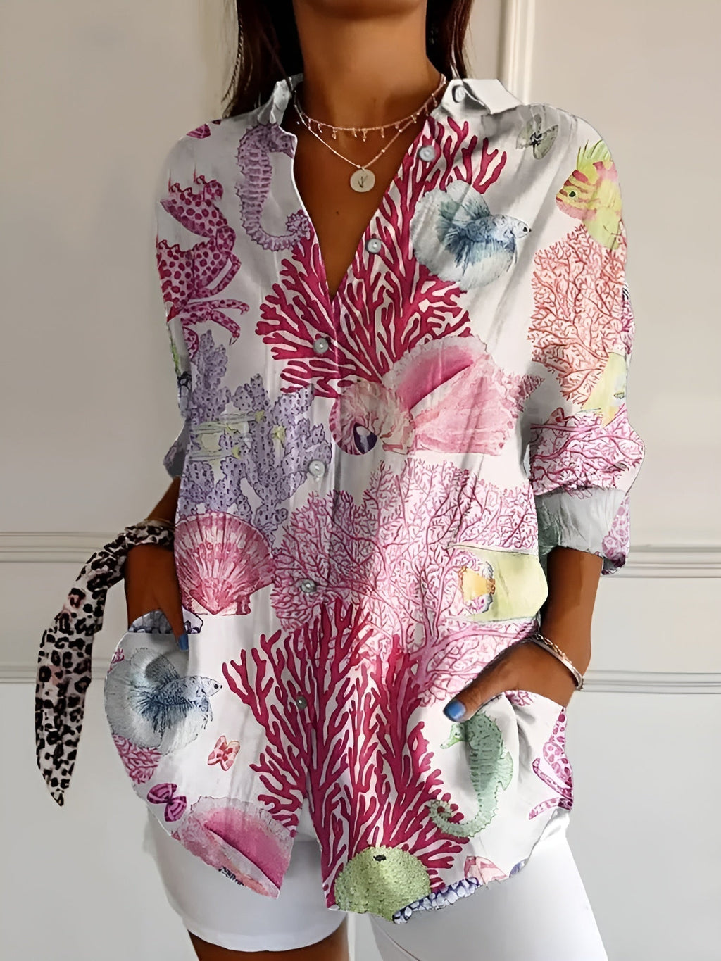 Emma | Elegance Button-Up Shirt