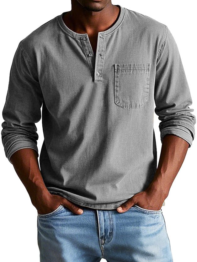 Men’s Casual Long Sleeve Button Shirt
