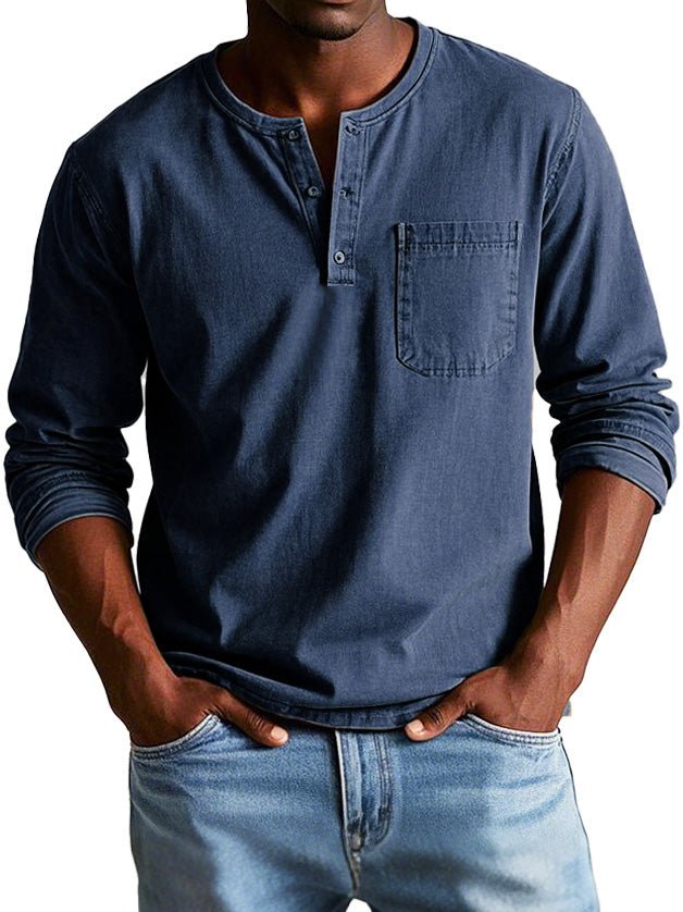 Men’s Casual Long Sleeve Button Shirt