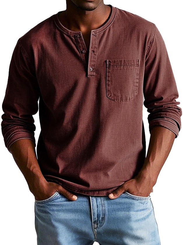 Men’s Casual Long Sleeve Button Shirt