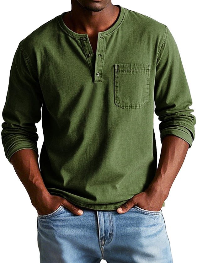Men’s Casual Long Sleeve Button Shirt