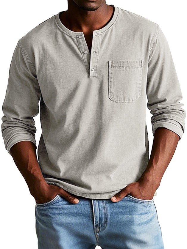 Men’s Casual Long Sleeve Button Shirt