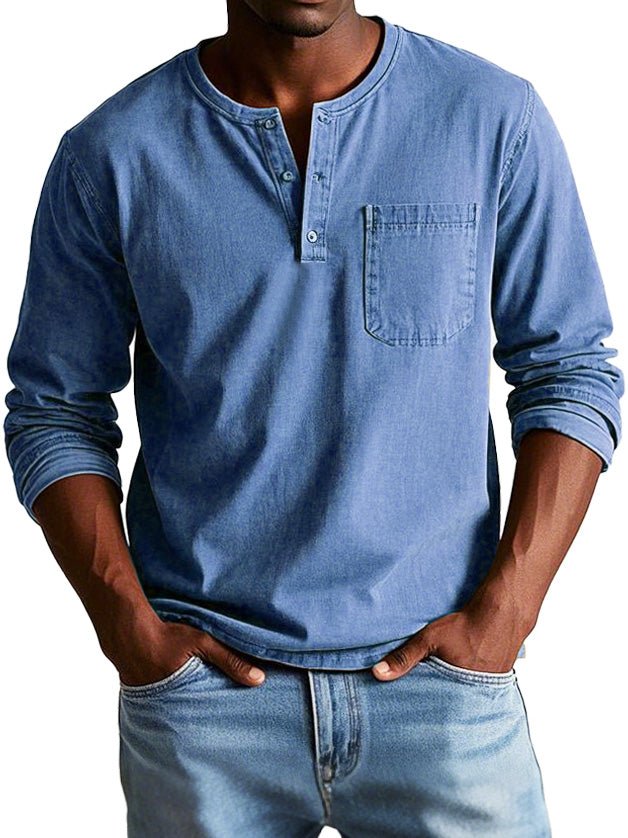 Men’s Casual Long Sleeve Button Shirt