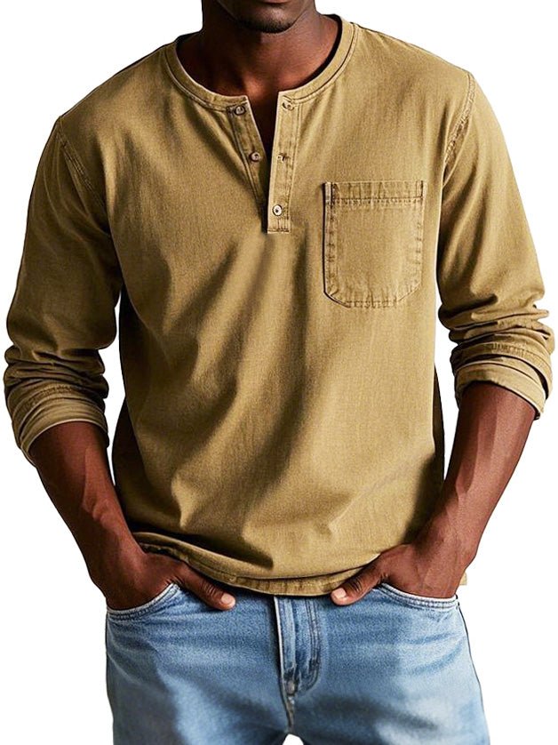 Men’s Casual Long Sleeve Button Shirt