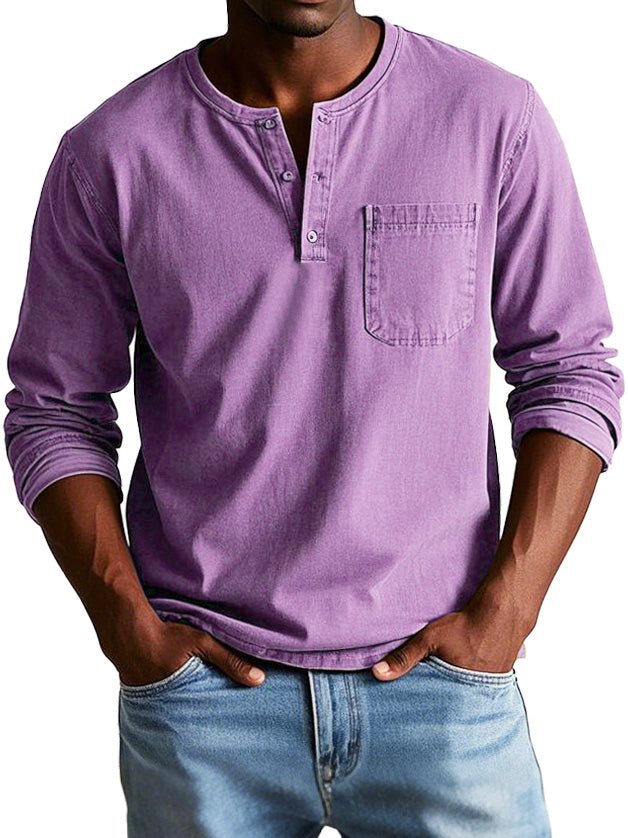Men’s Casual Long Sleeve Button Shirt