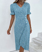 Isolde | Floral V-Neck Dress