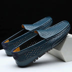 Lucio Fontana Faux Leather Loafers