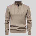 Brandy | Ribbed Zip-Neck Men’s Sweater
