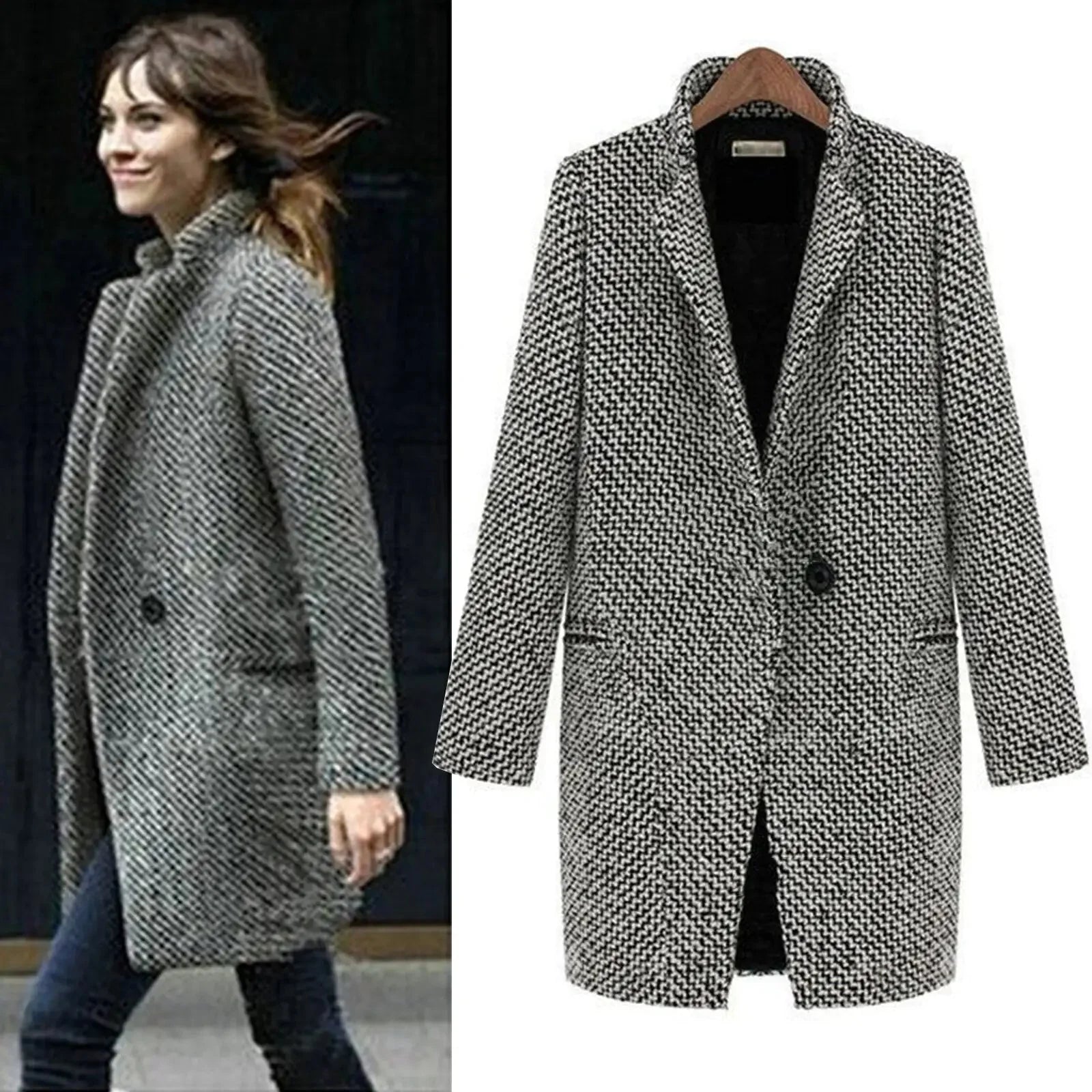 Mae | Elegant Long Wool Coat