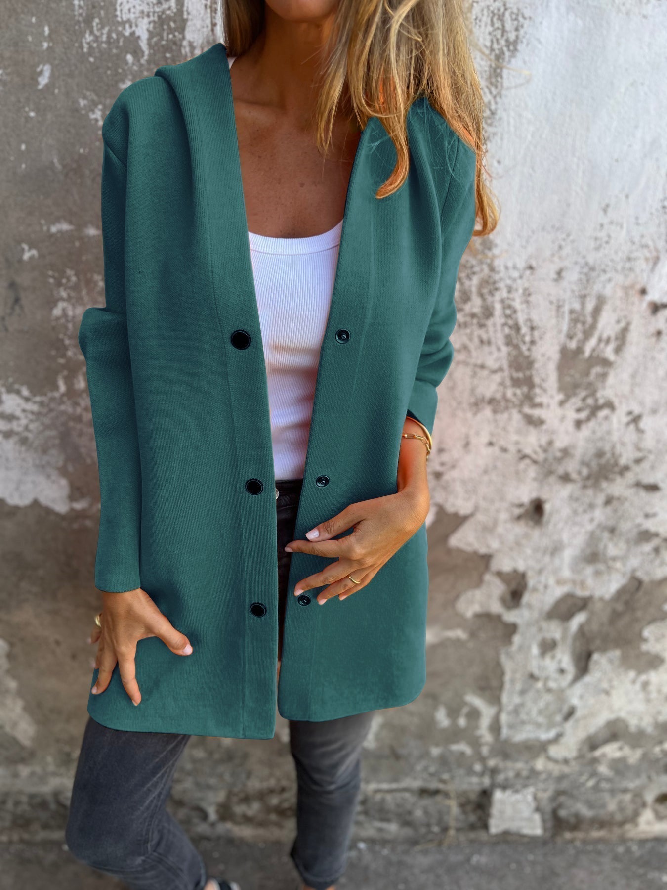 Marli | Casual Long Hooded Jacket