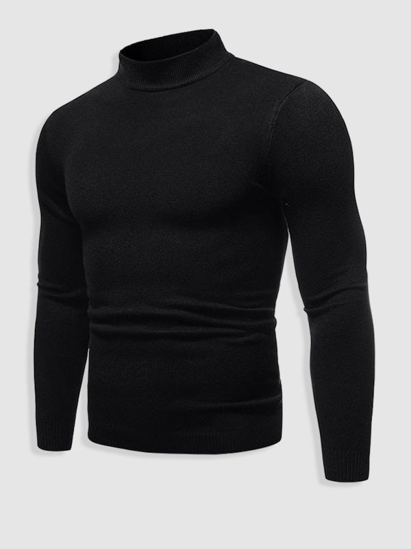 Men’s Basic Turtleneck Knit Jumper