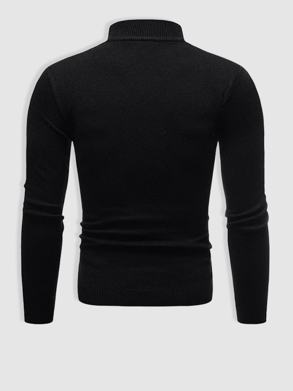 Men’s Basic Turtleneck Knit Jumper