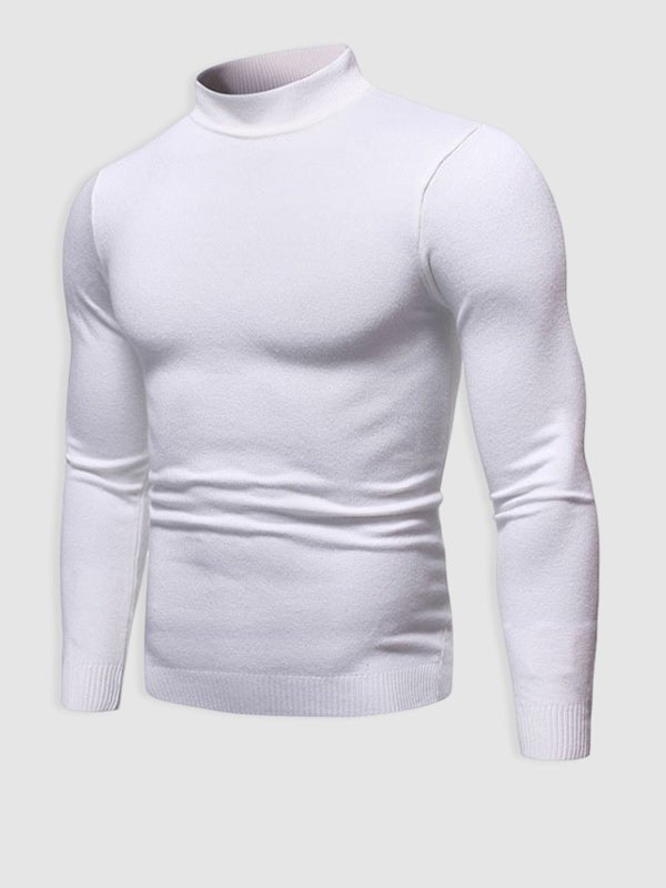 Men’s Basic Turtleneck Knit Jumper