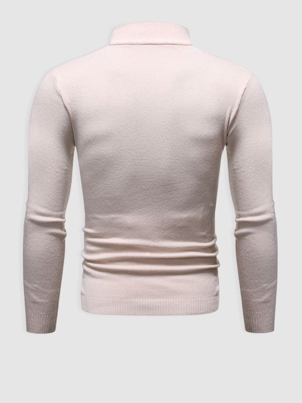 Men’s Basic Turtleneck Knit Jumper