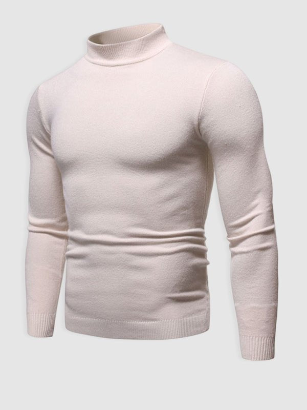 Men’s Basic Turtleneck Knit Jumper
