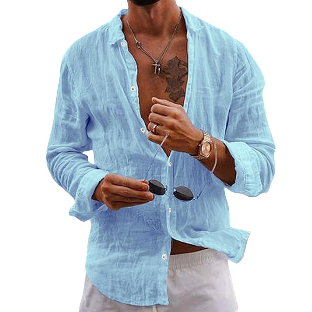 Nico | Casual Everyday Linen-Like Men’s Shirt