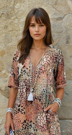 Nina | Vibrant Mid Length Dress