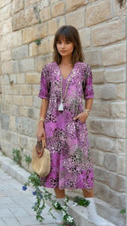 Nina | Vibrant Mid Length Dress