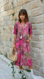 Nina | Vibrant Mid Length Dress