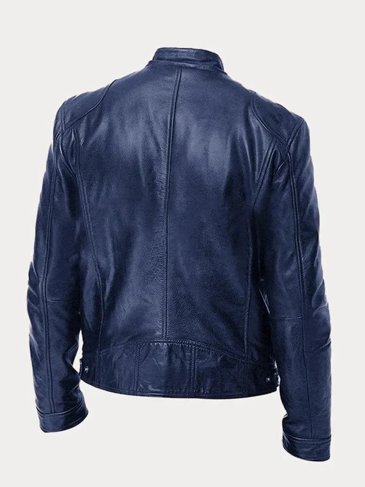 Casual Faux Leather Jacket for Men