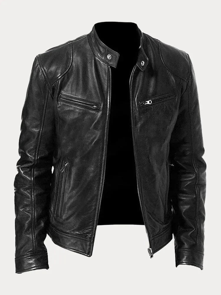 Casual Faux Leather Jacket for Men
