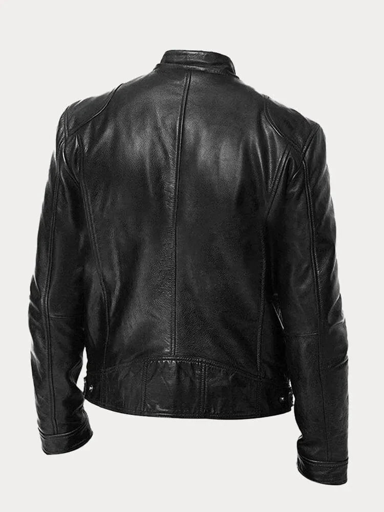 Casual Faux Leather Jacket for Men
