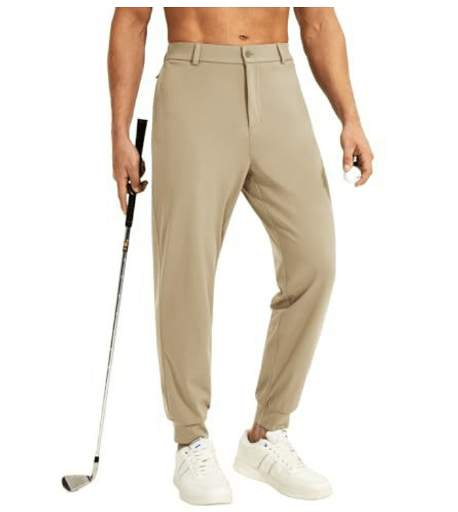 Men’s Golf Pants Stretch Slim Fit Performance Trousers