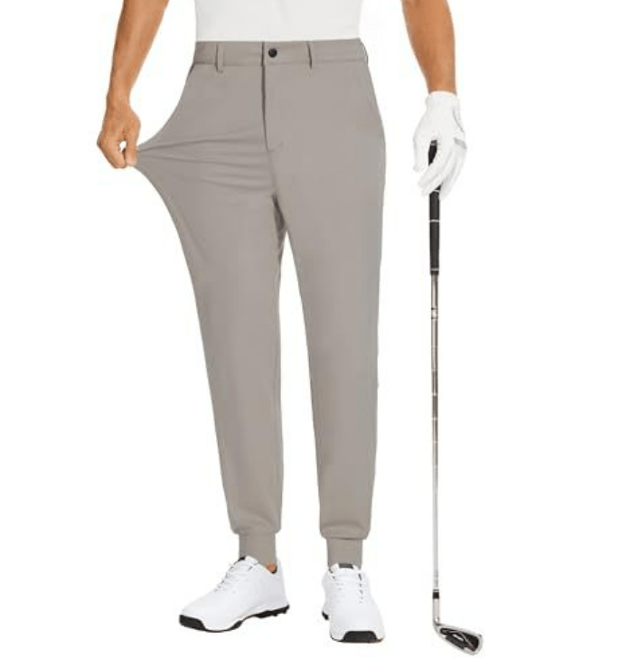 Men’s Golf Pants Stretch Slim Fit Performance Trousers