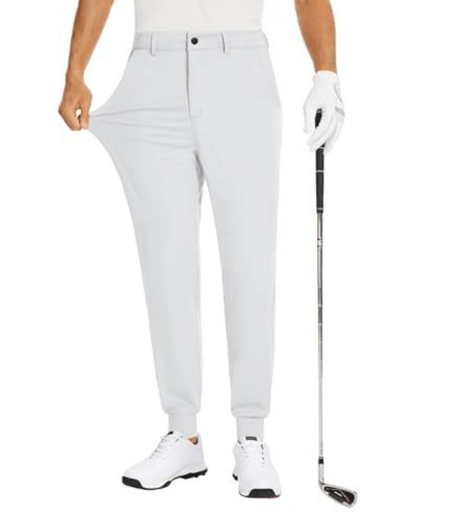 Men’s Golf Pants Stretch Slim Fit Performance Trousers
