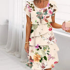 Maribel | Layered Floral Summer Dress