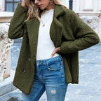 Taliah | Cozy Lapel Collar Jacket