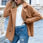 Taliah | Cozy Lapel Collar Jacket