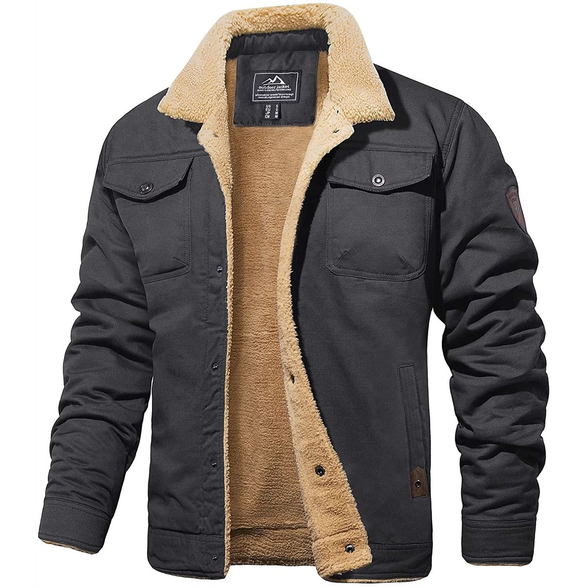 Men’s Sherpa Lined Utility Jacket